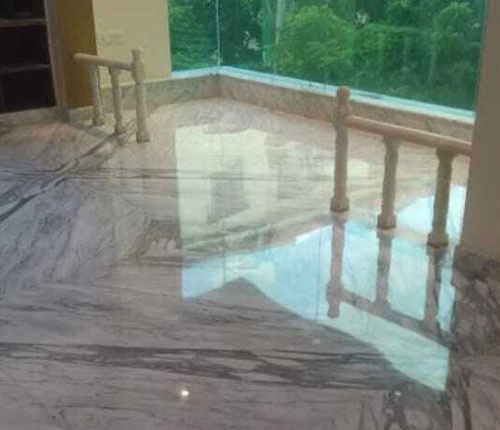 mosaic floor polishing