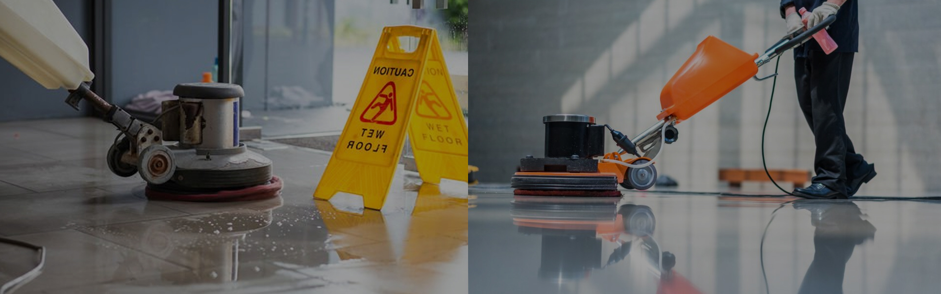 floor polishing banner